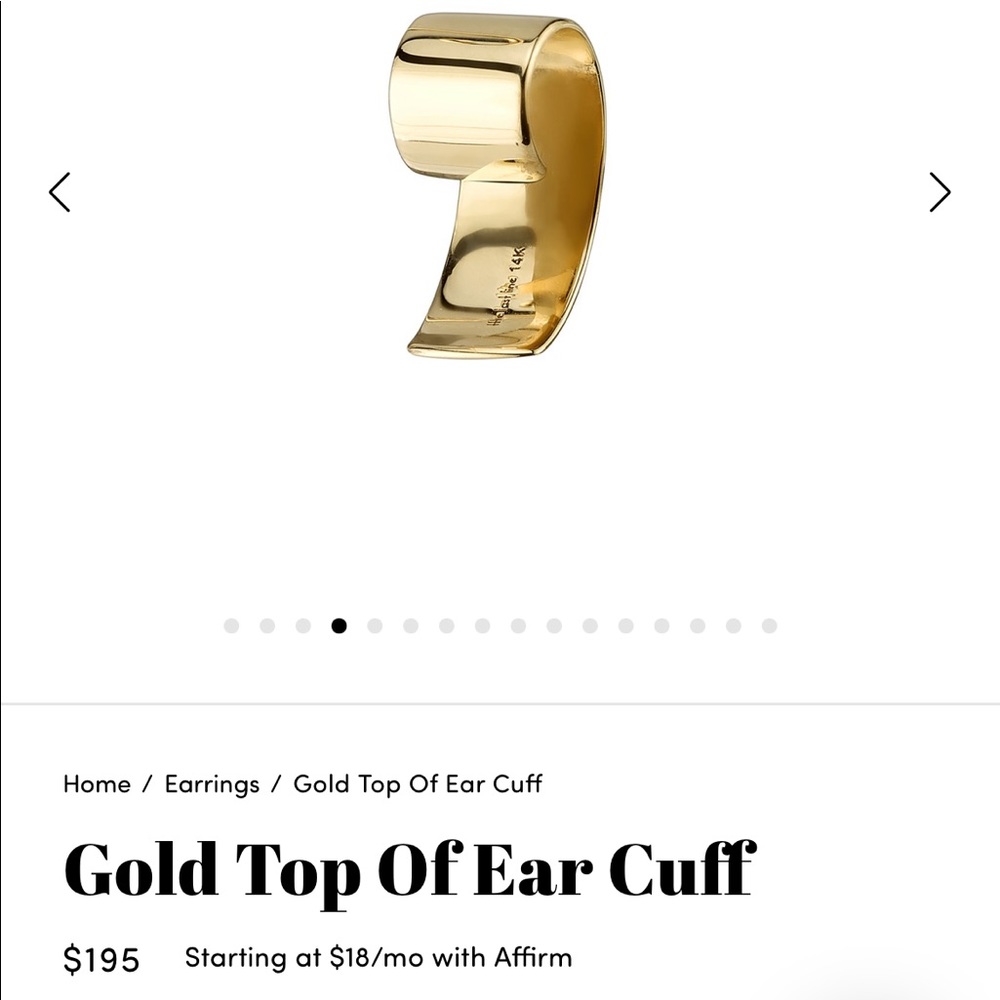 The Last Line Ear Cuffs (2) SOLID 14k gold!